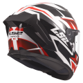 LS2 FF820 RAPID III XTREM WHITE BLACK RED