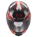 LS2 FF820 RAPID III XTREM WHITE BLACK RED