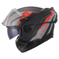 LS2 FF910 ADVANT II GLIDE BLACK GREY RED