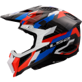 LS2 MX703 X-FORCE PHANTOM WHITE BLUE RED-06 3XL