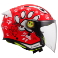 LS2 OF622 FUNNY II PAWS RED