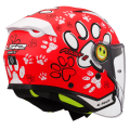 LS2 OF622 FUNNY II PAWS RED