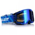 LS2 CHARGER PRO GOGGLE BLUE WITH IRIDIUM VISOR