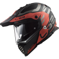 LS2 MX436 PIONEER EVO ADVENTURER MATT BLACK RED