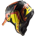 LS2 MX700 SUBVERTER ARCHED BLACK YELLOW RED