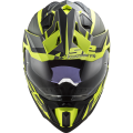 LS2 MX701 EXPLORER ALTER MATT BLACK H-V YELLOW
