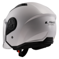 LS2 OF616 AIRFLOW II SOLID GLOSS WHITE-06 XS