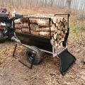 SHARK ATV TRAILER WOOD 550 BLACK 160 x 130 x 85 cm