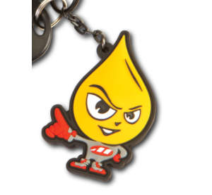 MAXIMA KEY CHAIN OILY GUY, RUBBER
