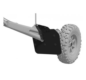 XRW REAR MUD FLAPS KIT REINFORCED BLACK - POLARIS RZR PRO R