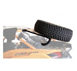 XRW ADJUSTABLE SPARE TIRE CARRIER STL BLACK - CAN-AM MAVERICK X3