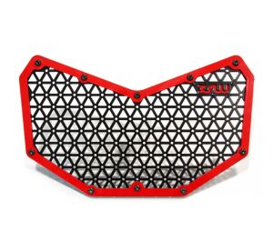 XRW RADIATOR PROTECTION ALUM RED - CAN-AM MAVERICK X3