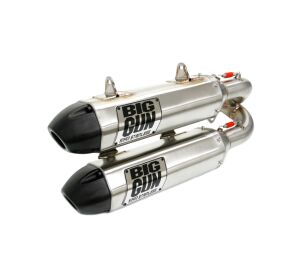 BIG GUN Polaris RZR XP TURBO/RZR XP 4 TURBO (2016-22) EXO Stainless Dual Slip On