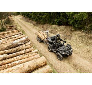 SHARK ATV TRAILER WOOD 1500 BLACK