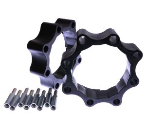 XRW WHEEL SPACERS POLYAMIDE BLACK - 45mm Ø156 - Ø144