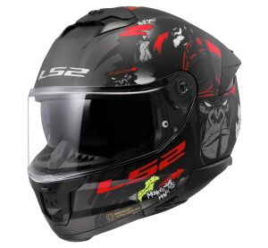 LS2 FF808 STREAM II ANGRY MONKEY M.BLACK RED-06