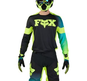FOX 360 Streak Jersey - Black/Yellow MX24