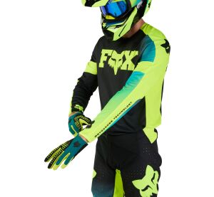FOX 360 Streak Jersey - Black/Yellow MX24