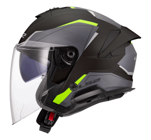 LS2 OF618 VERSO II AIR BLACK H-VIS YELLOW