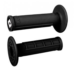ODI GRIPS MX HALF WAFFLE, Single-Ply Black/White