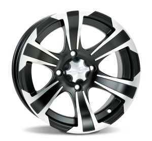 ITP SS312, 14x6 (4+2) Matte Black w/ Machined 4/110