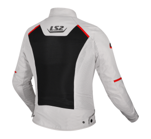 LS2 BREEZE LADY JACKET GREY BLACK RED