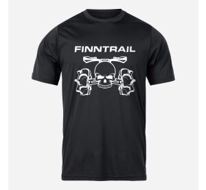 Finntrail T-shirt ATV skull Black