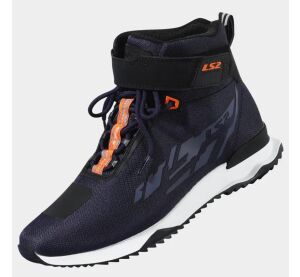 LS2 ACRUX MAN BOOTS DARK BLUE H-V ORANGE