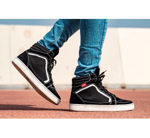 LS2 DORON MAN BOOTS WHITE BLACK