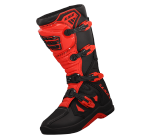 LS2 RAPTOR MAN BOOTS BLACK RED