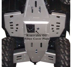 Ricochet ATV Polaris Sportsman 550/850 XP 2013-16, Complete Skidplate Set