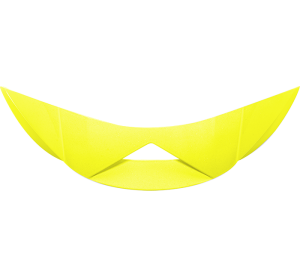 LS2 FF390 AIR VENT BACK HI VIS YELLOW (BOLD) FF390