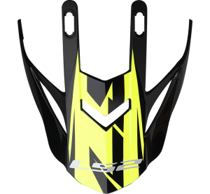 LS2 MX437 EVO PEAK ROAR BLACK H-V YELLOW