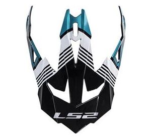 LS2 MX470 PEAK MAX BLACK TURQUOISE