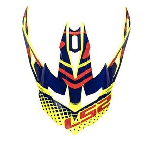 LS2 MX470 PEAK BOMBER YELLOW BLUE RED