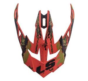 LS2 MX470 PEAK CLAW MATT BLACK RED