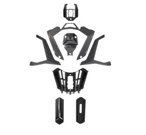 LS2 MX701 AIR VENT CHIN GLOSS BLACK