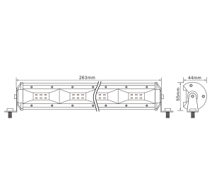 SHARK LED Light Bar 10.5" 24W 2400lm