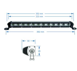 SHARK LED Light Bar 13", 36W