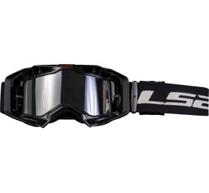 LS2 AURA PRO GOGGLE BLACK WITH IRIDIUM VISOR