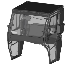 Cabin with accessories (wiper, washer, heated winshield) for Linhai UTV LH80DU / LH100DU Electric