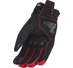 LS2 JET 2 MAN GLOVES BLACK RED