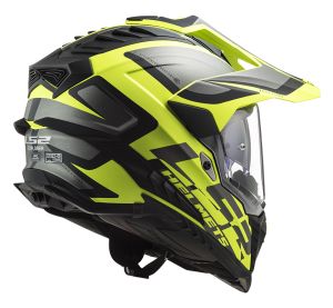 LS2 MX701 EXPLORER ALTER MATT BLACK H-V YELLOW