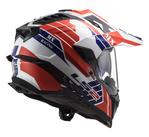 LS2 MX701 EXPLORER ATLANTIS G.WHITE RED BLUE