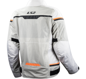 LS2 RIVA LADY JACKET LIGHT GREY H-V ORANGE