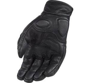 LS2 RUST MAN GLOVES BLACK LEATHER