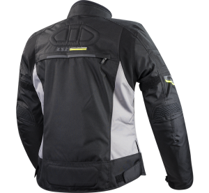 LS2 SHADOW LADY JACKET BLACK TITAN H-V YELLOW