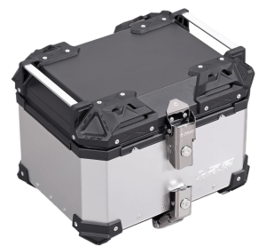 LS2 ALUCASE Silver 35l for rear rack with metal base