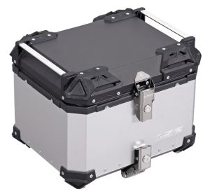 LS2 ALUCASE Silver 45l for rear rack with metal base