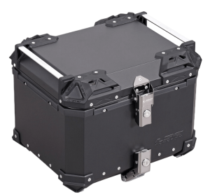 LS2 ALUCASE Black 45l for rear rack with metal base